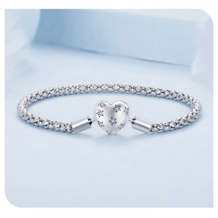 Bratara argint inima cu stelute [13]