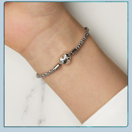 Bratara argint inima cu stelute [11]