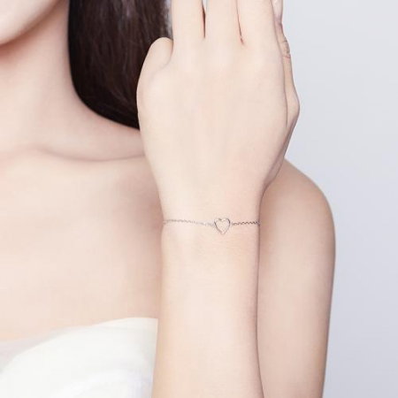 Bratara argint reglabila cu Inimioara [2]