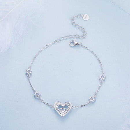 Bratara argint inima stralucitoare [6]