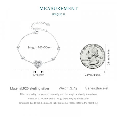 Bratara argint inima stralucitoare [13]