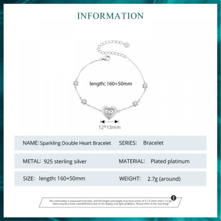 Bratara argint inima stralucitoare [12]