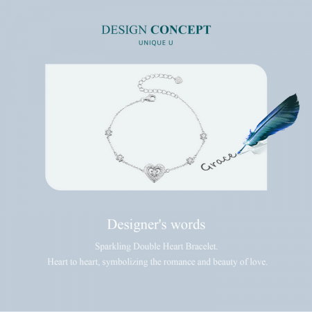 Bratara argint inima stralucitoare [9]