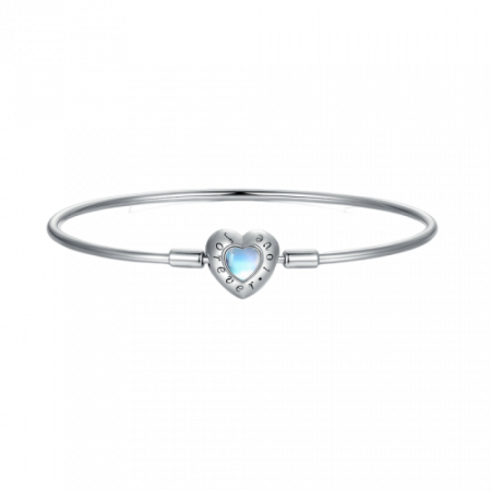 Bratara argint Inimioara cu Piatra Lunii