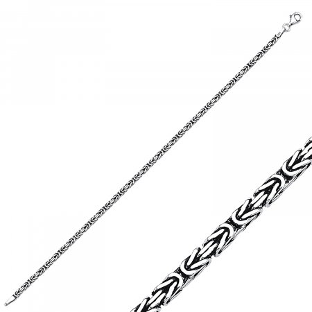 Bratara argint King 3 mm [1]