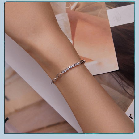 Bratara argint Mix cu zirconii [15]