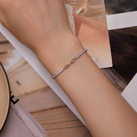 Bratara argint Mix cu zirconii [1]