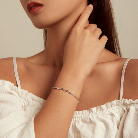 Bratara argint Mix cu zirconii [5]