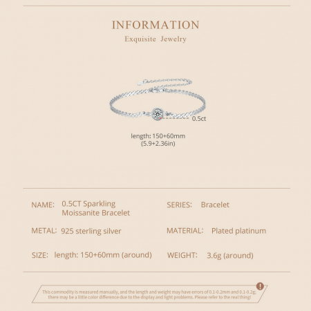 Bratara argint moissanit stralucitor [7]