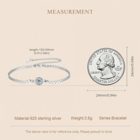 Bratara argint moissanit stralucitor [8]