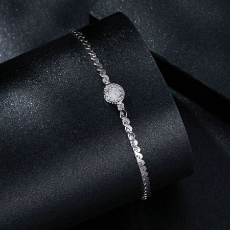 Bratara argint moissanit stralucitor [2]