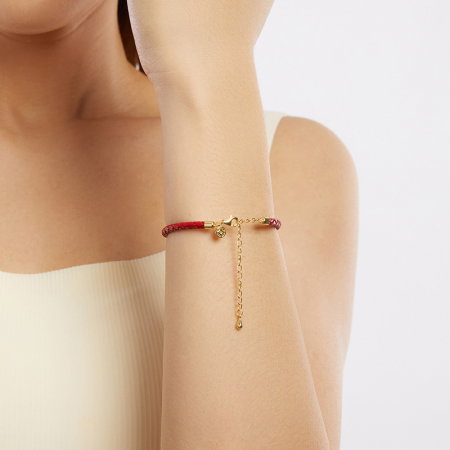 Bratara argint norocoasa cu sfoara rosie [8]