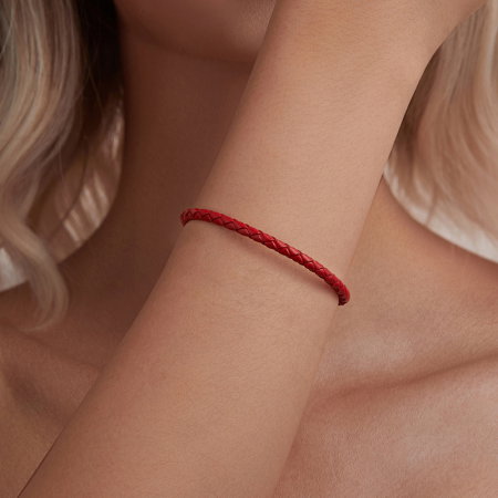 Bratara argint norocoasa cu sfoara rosie [5]