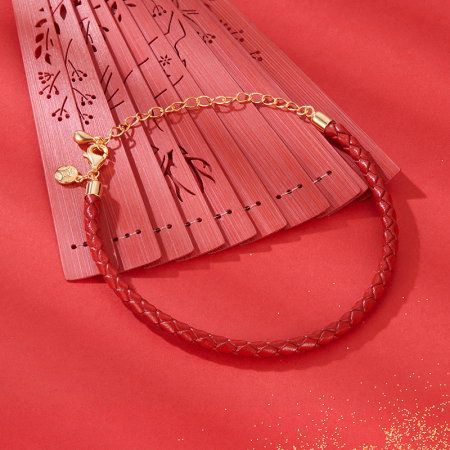 Bratara argint norocoasa cu sfoara rosie [2]