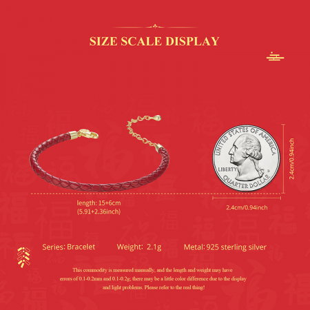 Bratara argint norocoasa cu sfoara rosie [13]