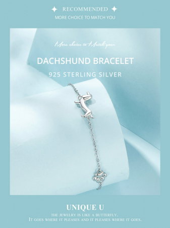 Bratara argint catel si urma labuta [13]