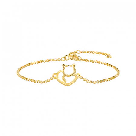 Bratara argint pisicuta