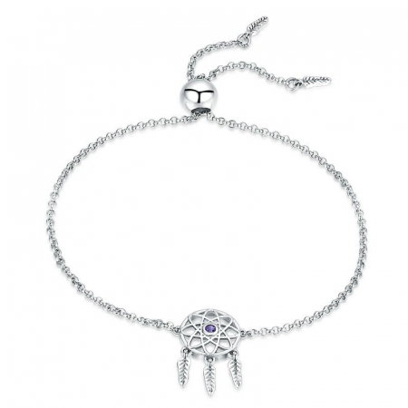 Bratara argint reglabila cu Dream Catcher [0]