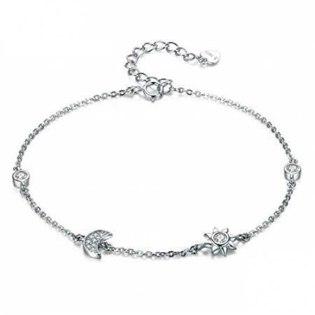 Bratara argint reglabila cu soarele si luna [0]