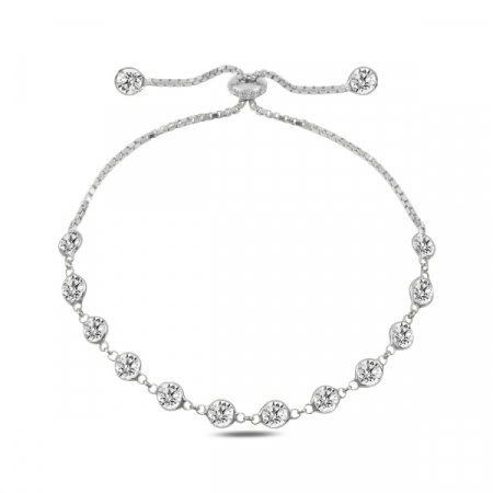 Bratara tenis reglabila din argint 925 cu zirconii [0]