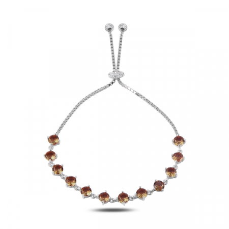 Bratara argint reglabila cu zultanit placat cu rodiu - BTU0126 [0]