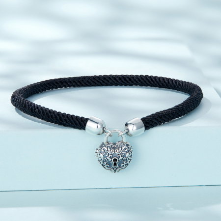 Bratara argint si sfoara cu inimioara [4]