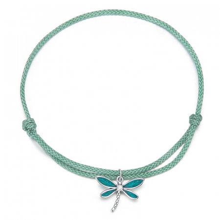 Bratara argint si sfoara cu Libelula