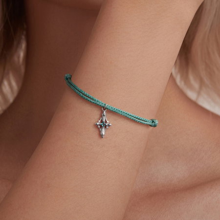 Bratara argint snur cu cruce [1]