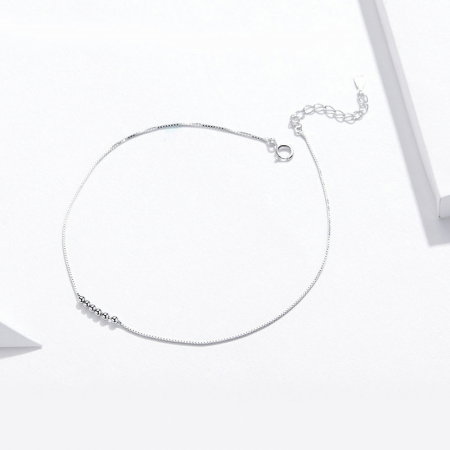 Bratara argint spirala pentru glezna [2]