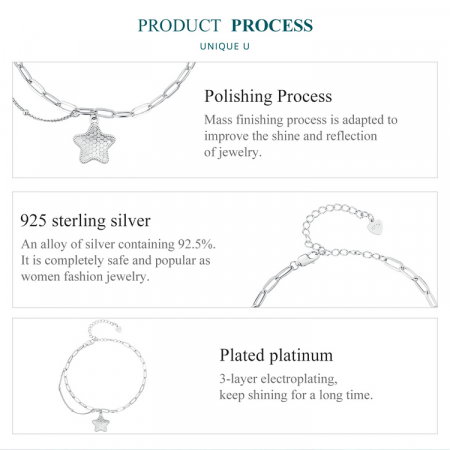 Bratara argint stea stralucitoare [9]