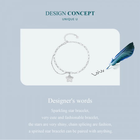 Bratara argint stea stralucitoare [8]