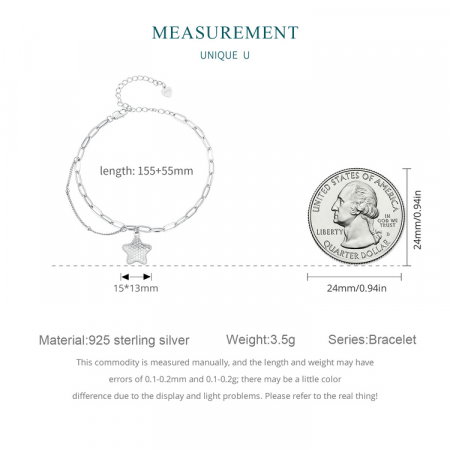 Bratara argint stea stralucitoare [11]