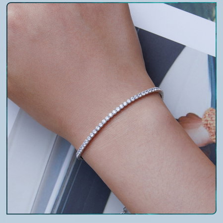 Bratara argint tennis cu zirconii [8]