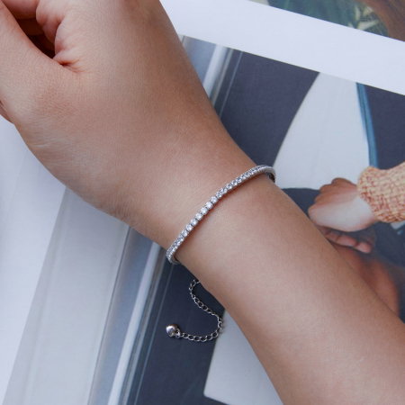 Bratara argint tennis cu zirconii [5]