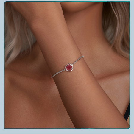 Bratara argint trandafir [17]