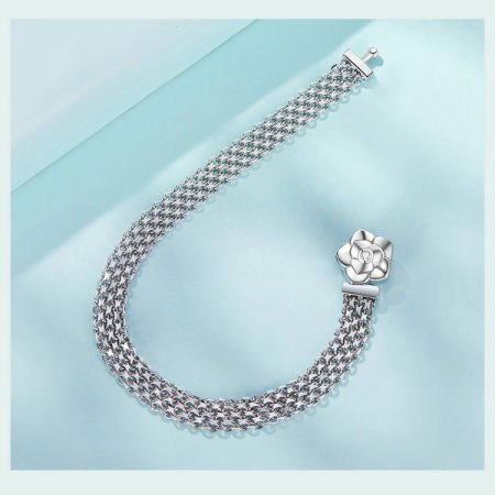 Bratara argint trandafir [2]