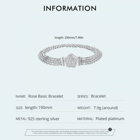 Bratara argint trandafir [6]