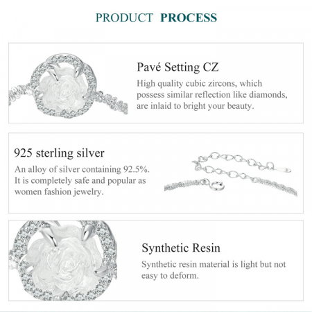 Bratara argint trandafir [13]