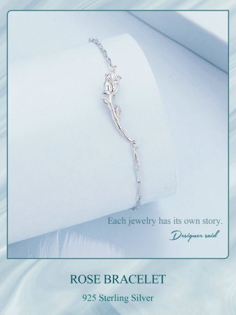 Bratara argint trandafir [9]