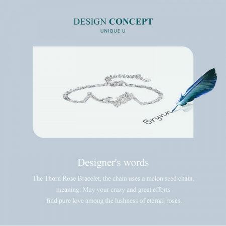 Bratara argint trandafir [10]