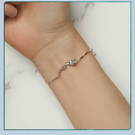 Bratara argint trandafir [14]