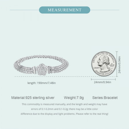 Bratara argint trandafir [9]