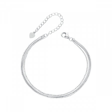 Bratara argint tripla