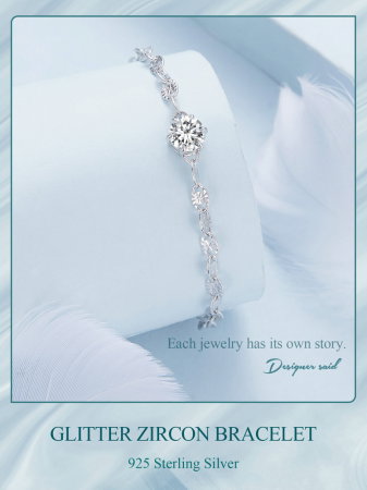 Bratara argint zirconiu sclipitor [8]