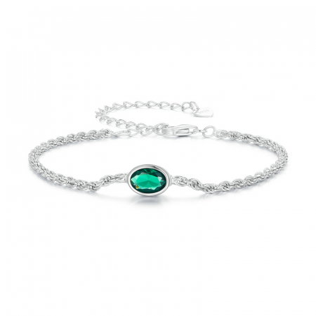 Bratara argint zirconiu verde chopard [7]