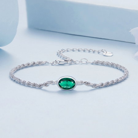 Bratara argint zirconiu verde chopard [2]