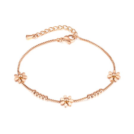 Bratara aurie cu flori delicate – Eleganta si feminitate subtila