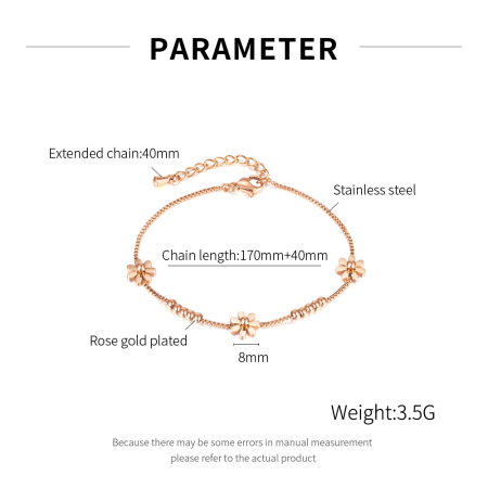 Bratara aurie cu flori delicate – Eleganta si feminitate subtila [2]