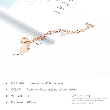 Bratara aurie cu inimioara dubla – Stralucire si eleganta moderna [5]