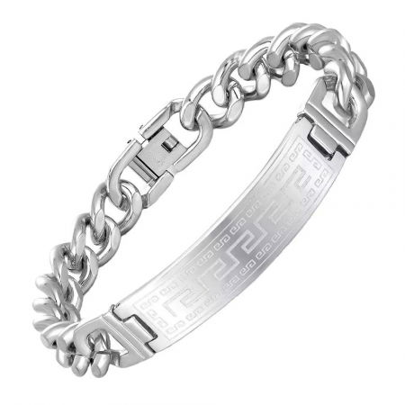 Bratara din inox cu placuta Marele Zid